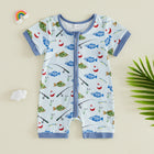 Baby Fishing Print Onesie
