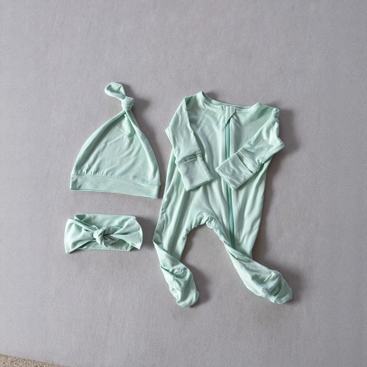 Cozy Zip-Up Baby Romper