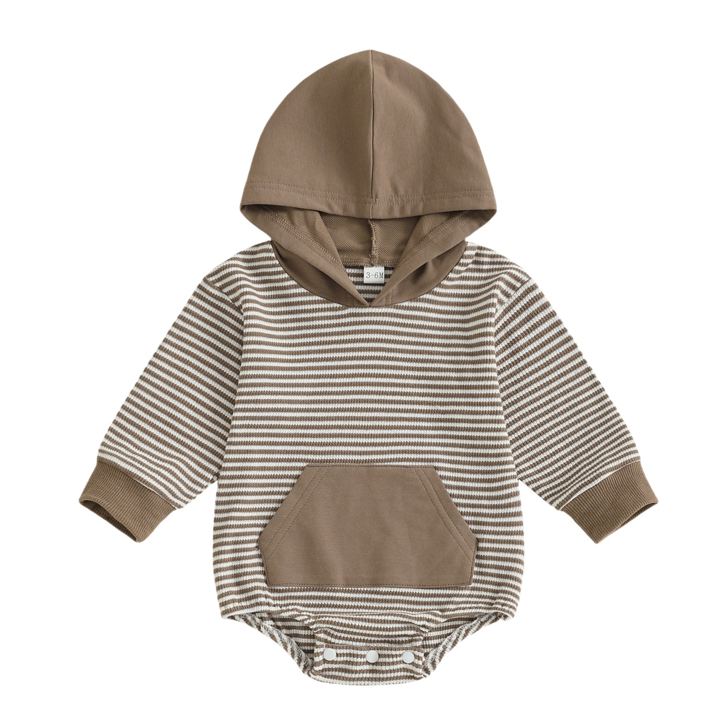 Cozy Striped Baby Romper