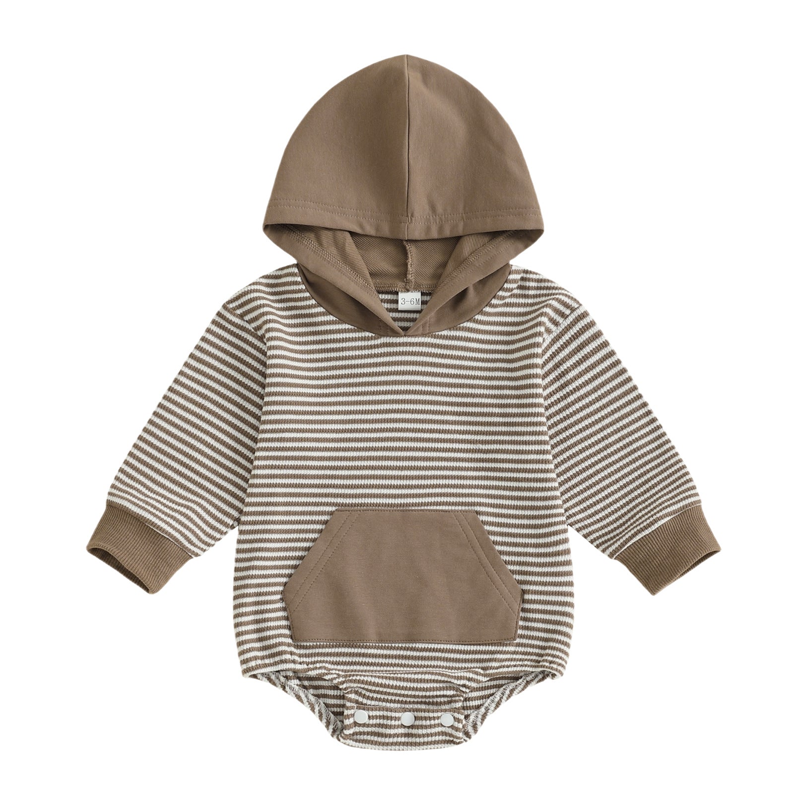 Cozy Striped Baby Romper