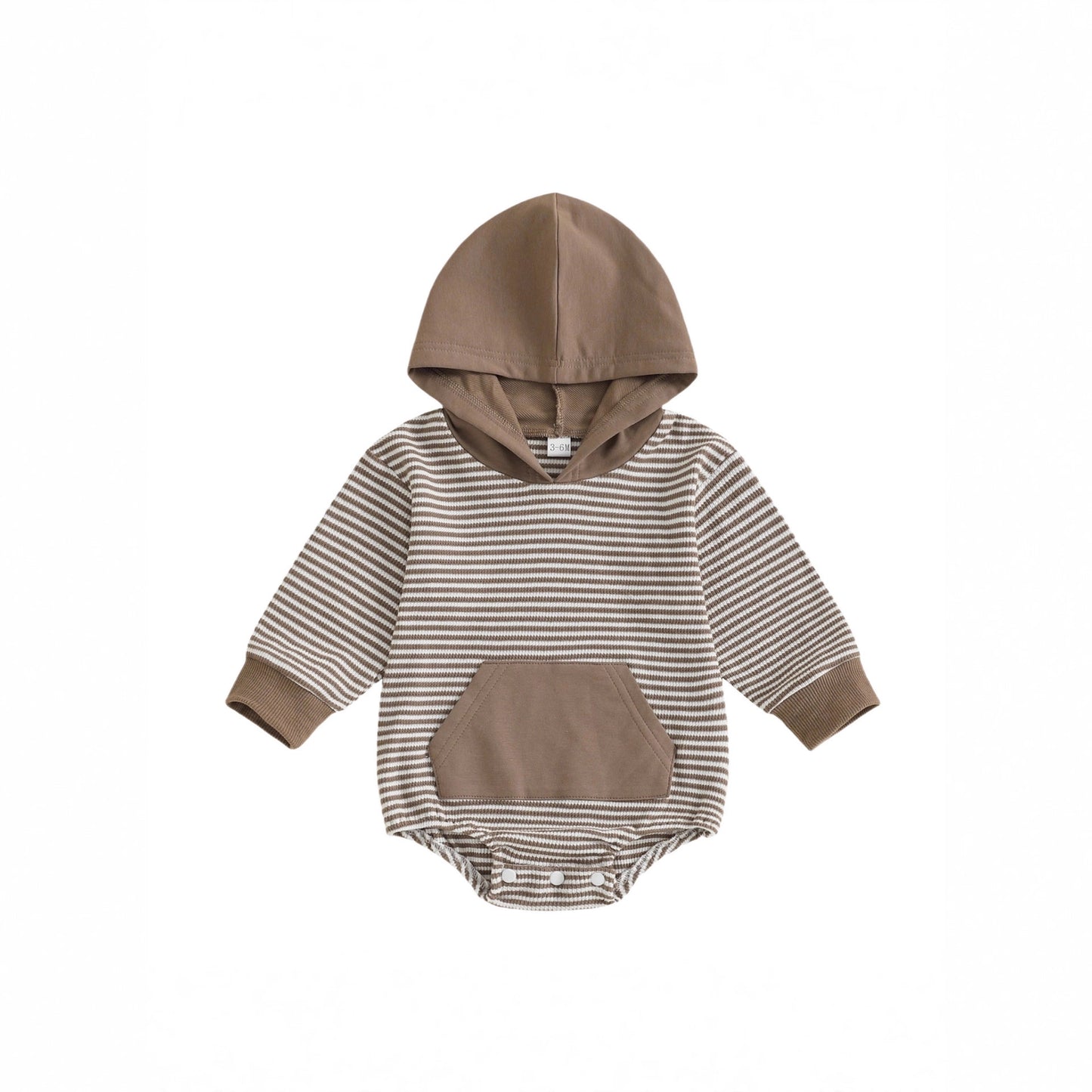 Cozy Striped Baby Romper