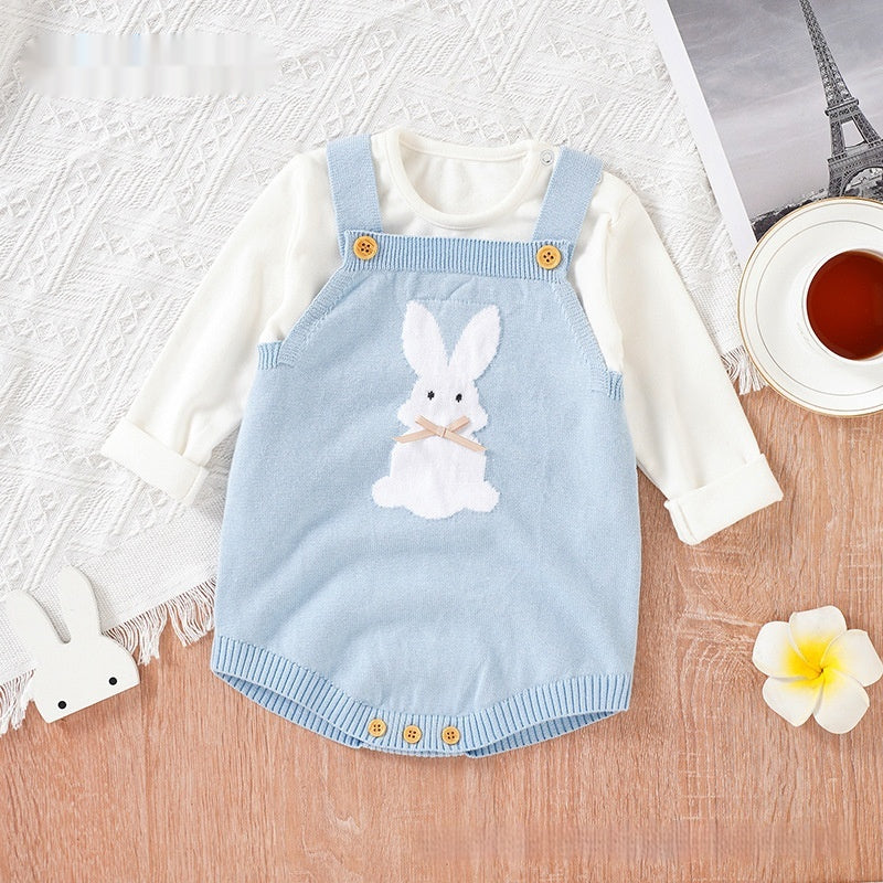 Cozy Rabbit Baby Romper