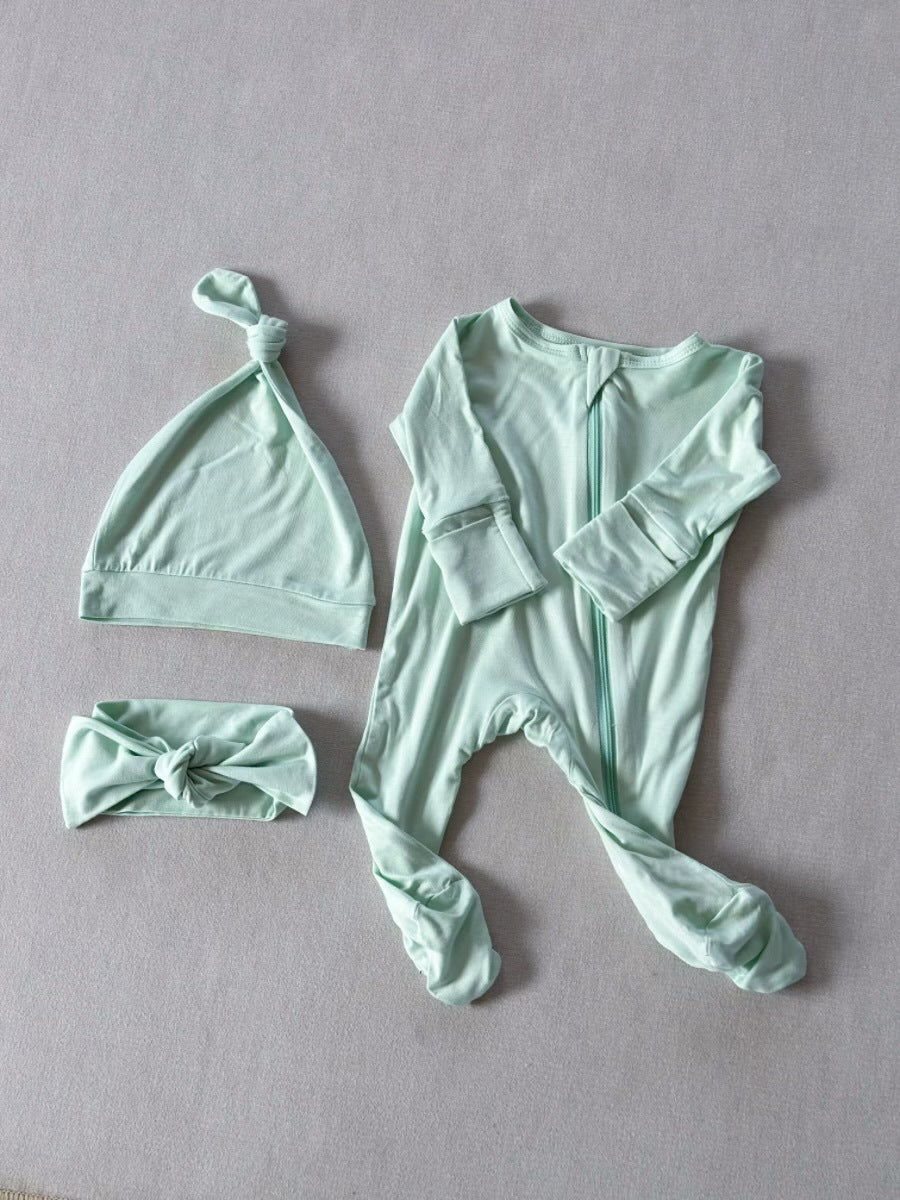 Cozy Zip-Up Baby Romper