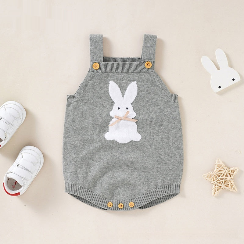 Cozy Rabbit Baby Romper