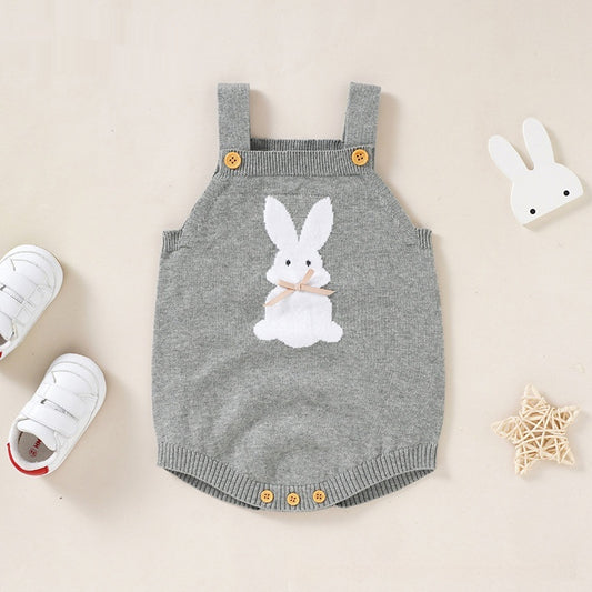 Cozy Rabbit Baby Romper