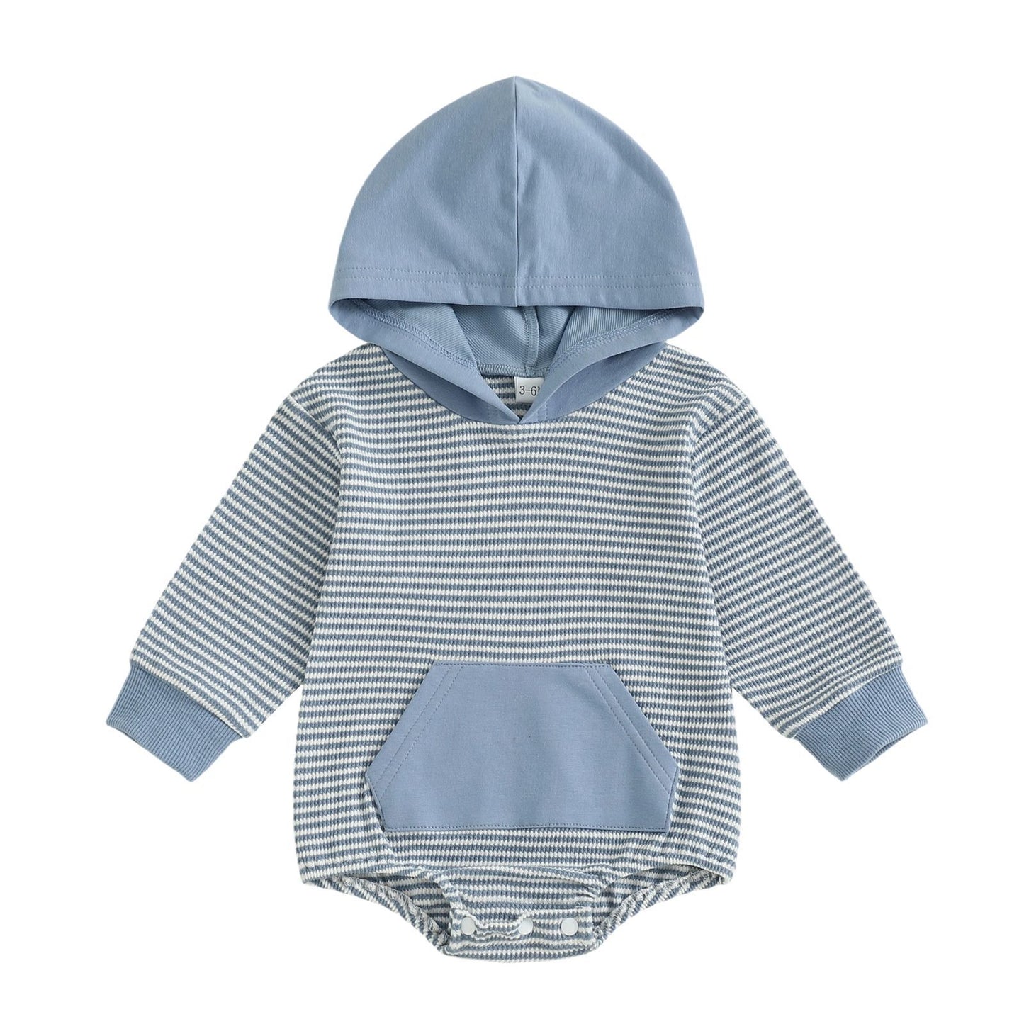 Cozy Striped Baby Romper