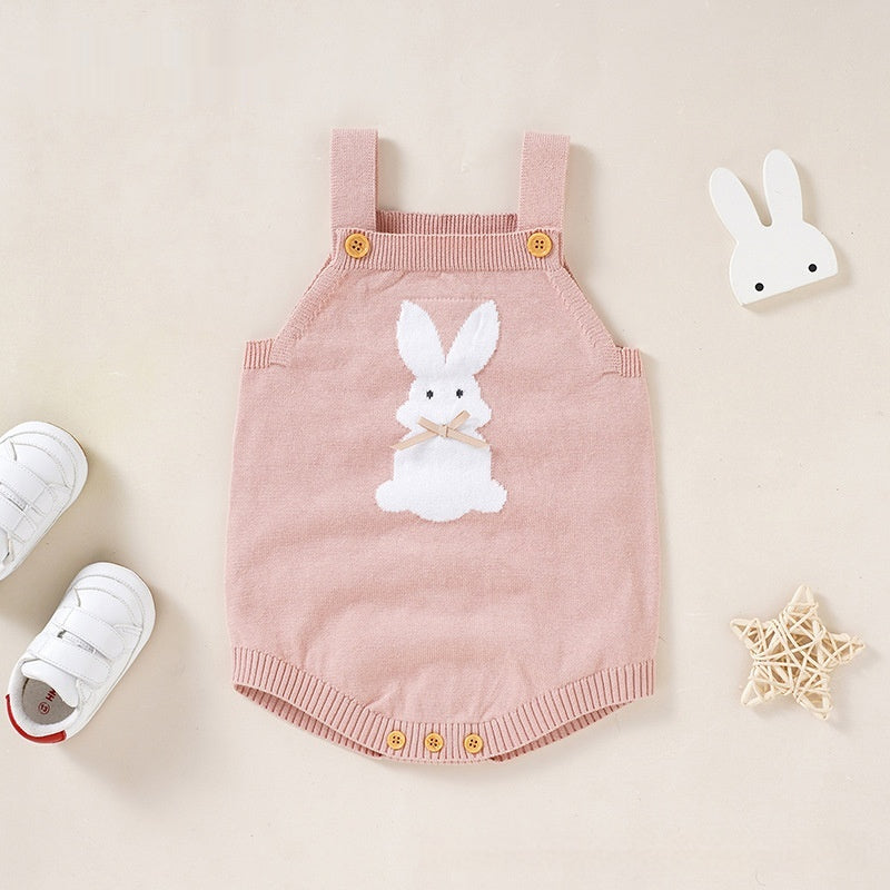 Cozy Rabbit Baby Romper