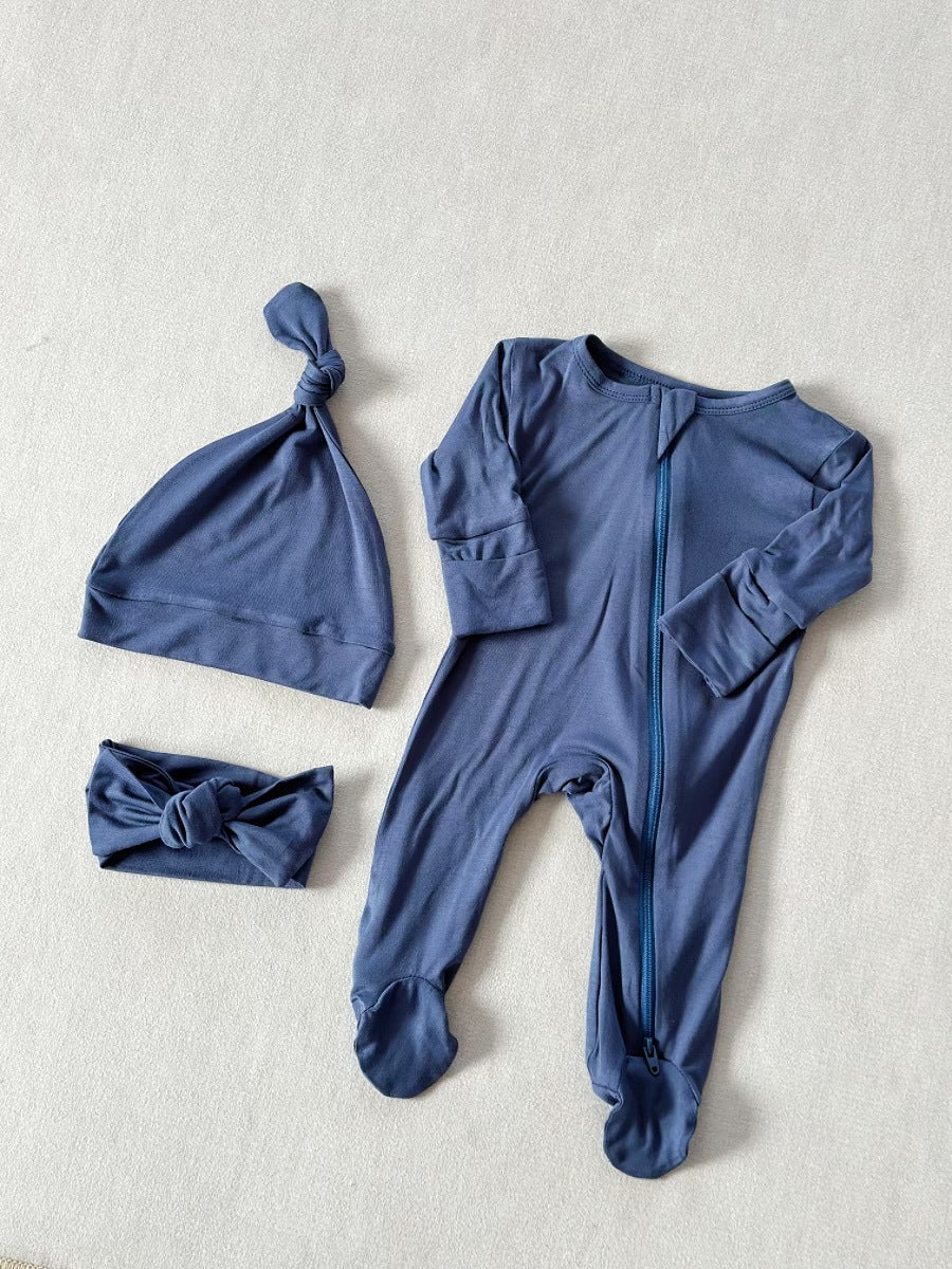 Cozy Zip-Up Baby Romper