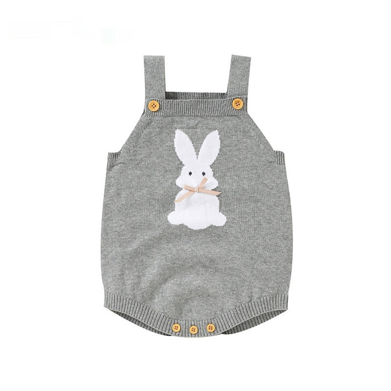 Cozy Rabbit Baby Romper